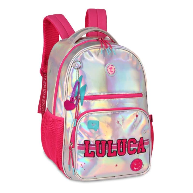 Mochila Holográfica Oficial Luluca 17,5" | LU24674
